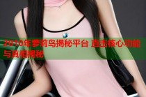 2010年萝莉岛揭秘平台 直击核心功能与真相揭秘