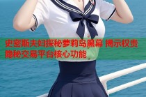 史密斯夫妇探秘萝莉岛黑幕 揭示权贵隐秘交易平台核心功能