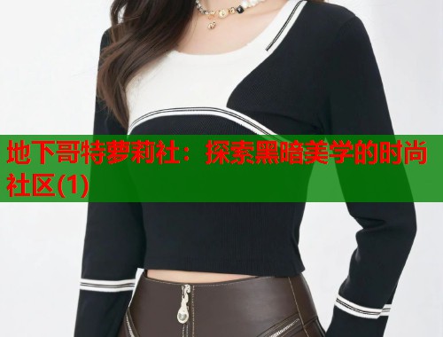 地下哥特萝莉社：探索黑暗美学的时尚社区(1)  第1张